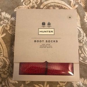 NWT Red Hunter Tall Ribbed Boot Socks
